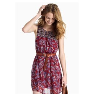 LUCKY BRAND MIXED PRINT DRESS SIZE SMALL